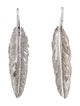 Michael Aram Smoky Quartz Feather Drop Earrings