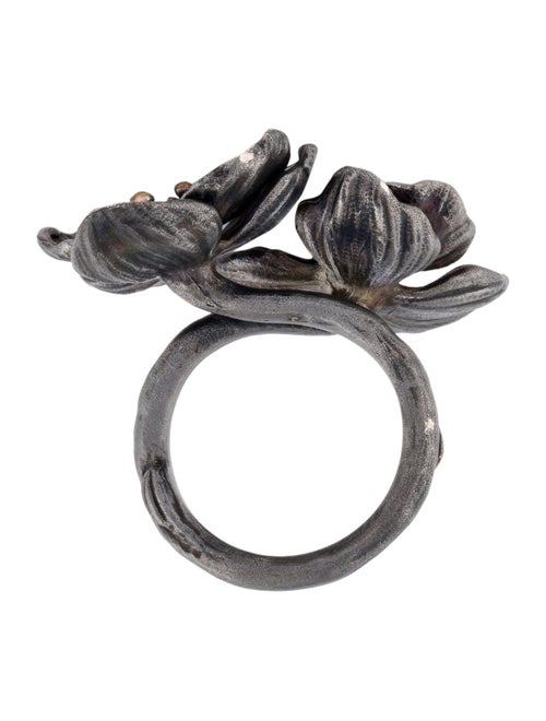 Michael Aram Sapphire Double Orchid Cocktail Ring