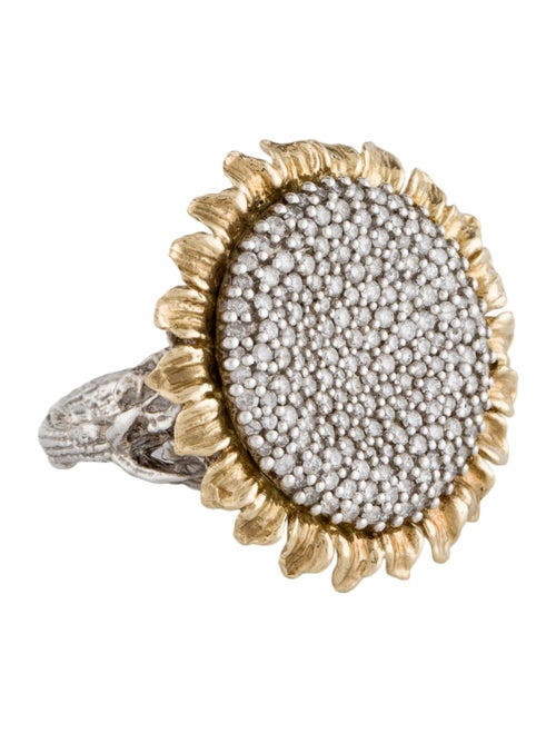 Michael Aram Diamond Two-Tone Vincent Ring