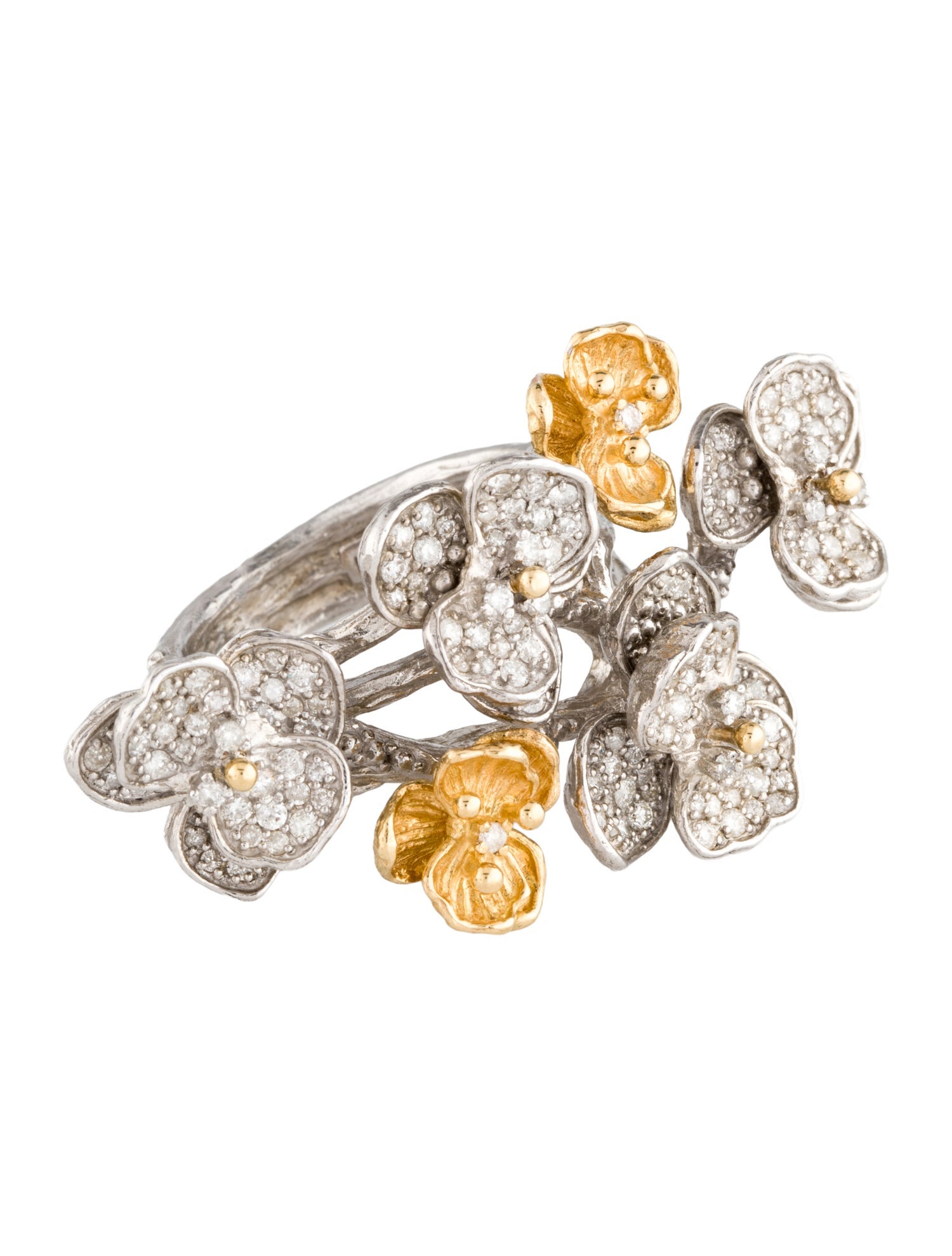 Michael Aram Diamond Orchid Cluster Ring
