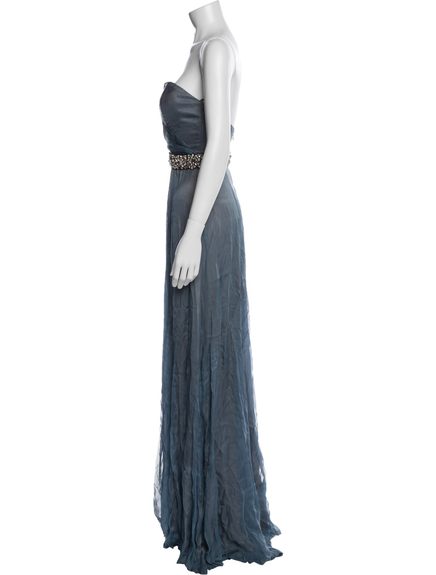 Monica Byrne Strapless Long Dress