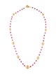 Marco Bicego 18K Ruby Beaded Station Necklace