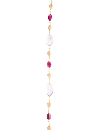 Marco Bicego 18K Amethyst & Tourmaline Confetti Station Necklace