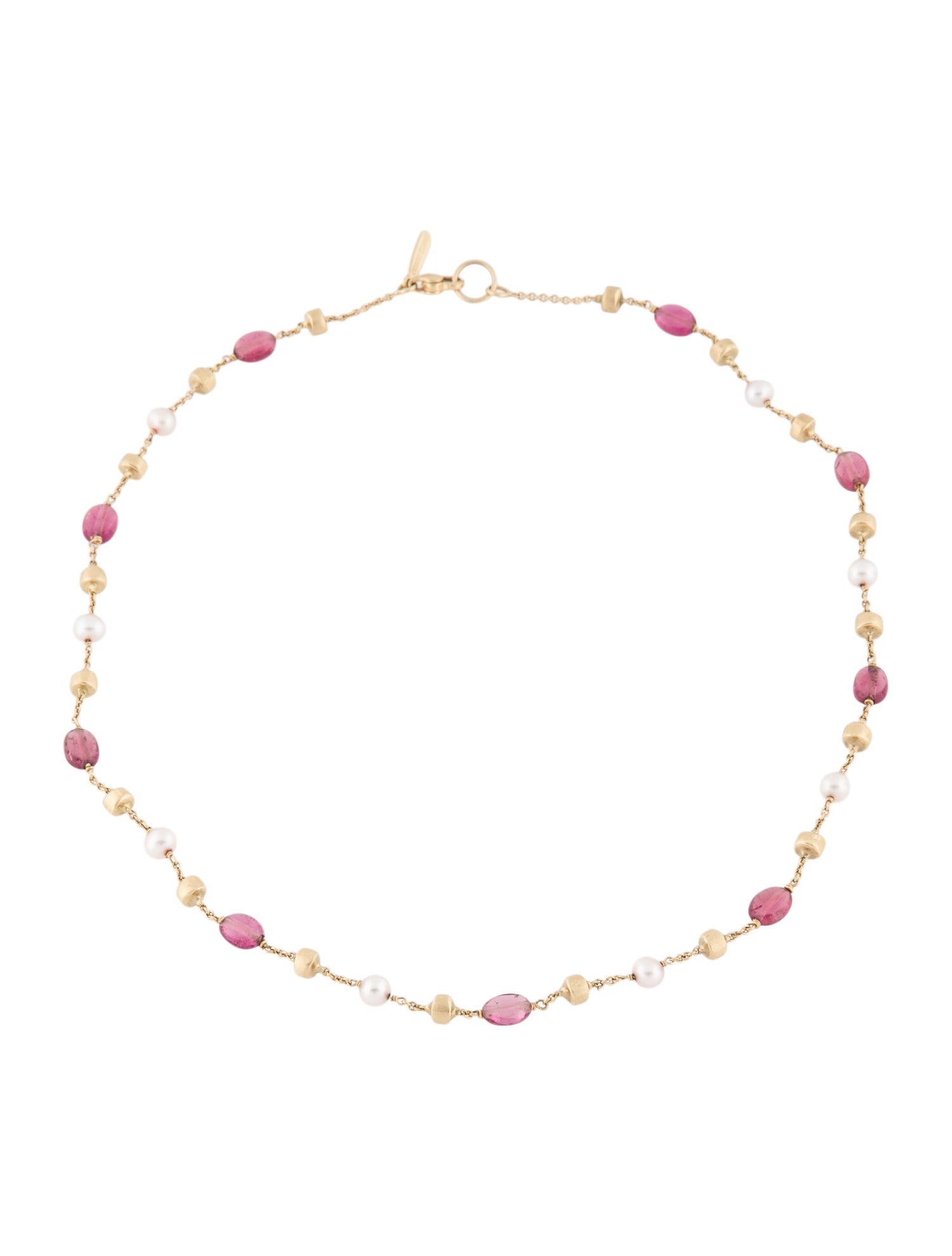 Marco Bicego 18K Cultured Pearl & Tourmaline Necklace