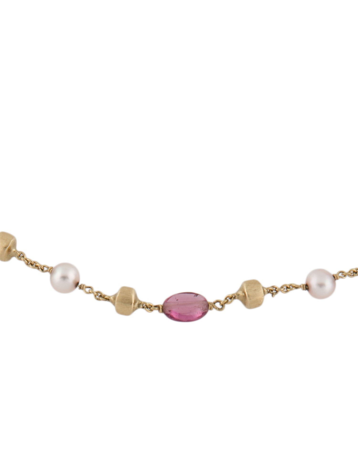 Marco Bicego 18K Cultured Pearl & Tourmaline Necklace