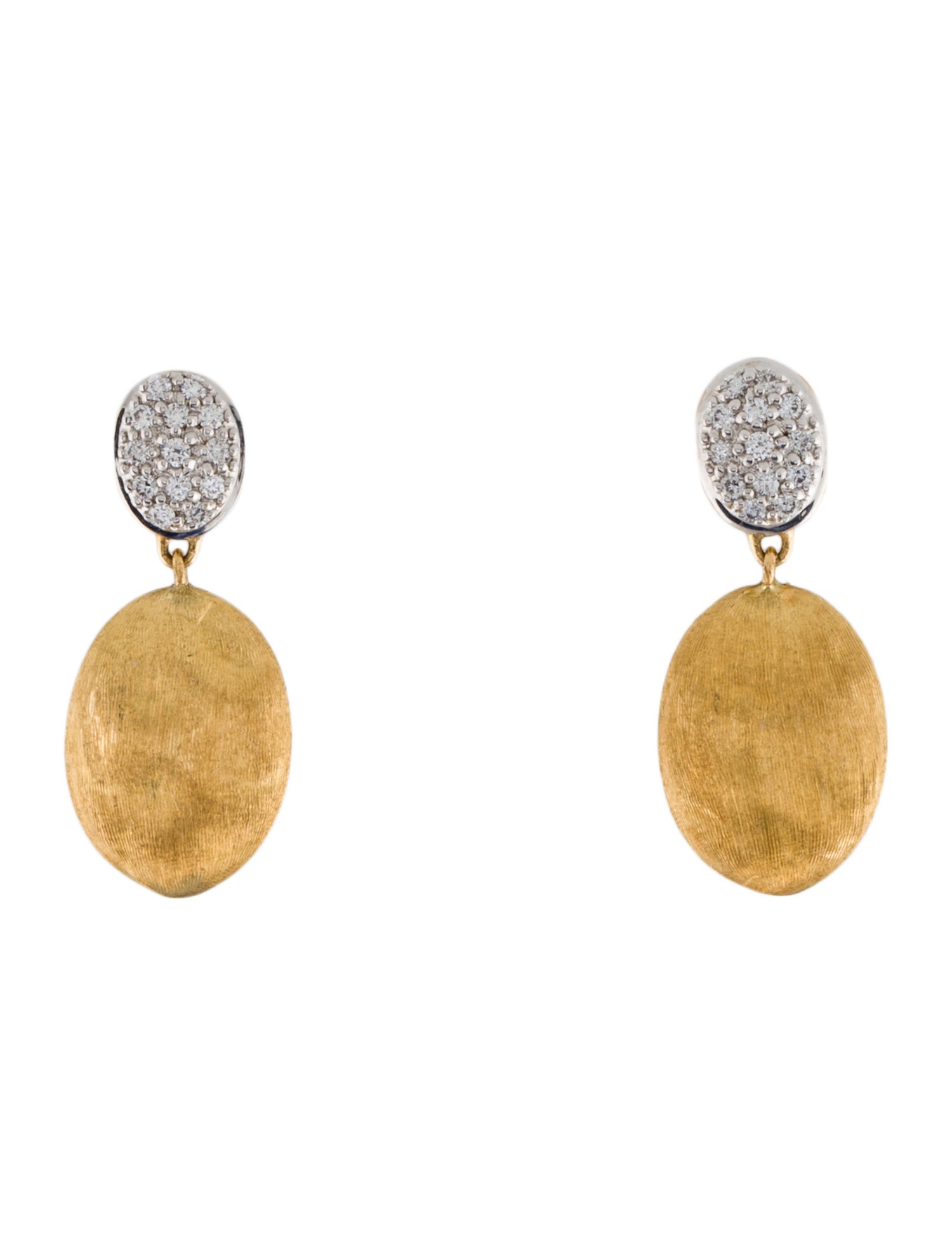 Marco Bicego 18K Diamond Medium Drop Earrings