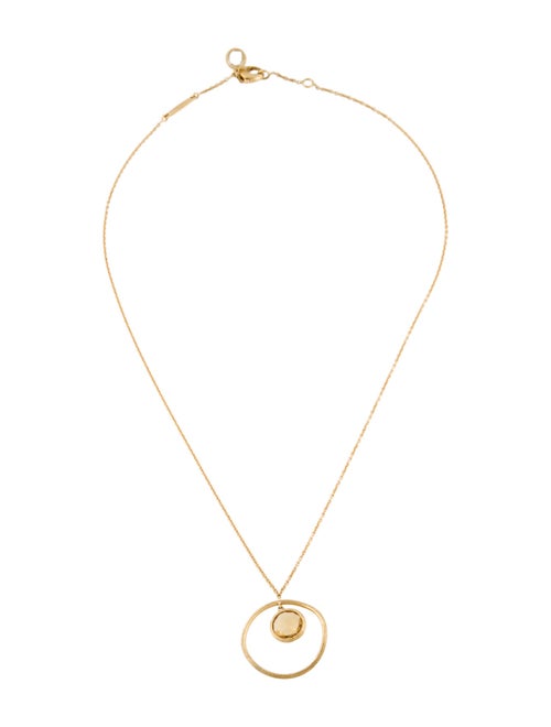 Marco Bicego 18K Citrine & Quartz Jaipur Circle Pendant Necklace