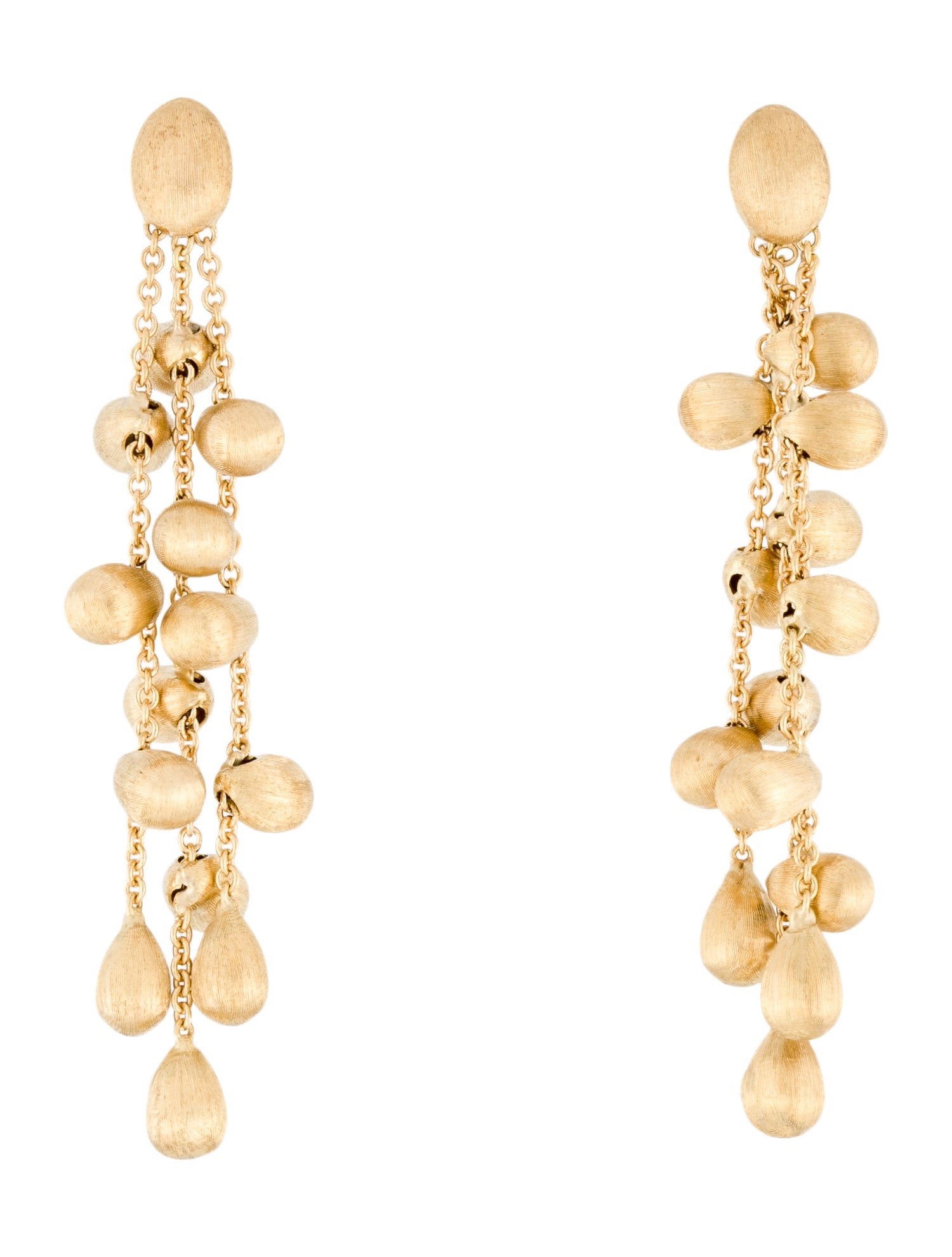 Marco Bicego 18K Siviglia Three-Strand Drop Earrings
