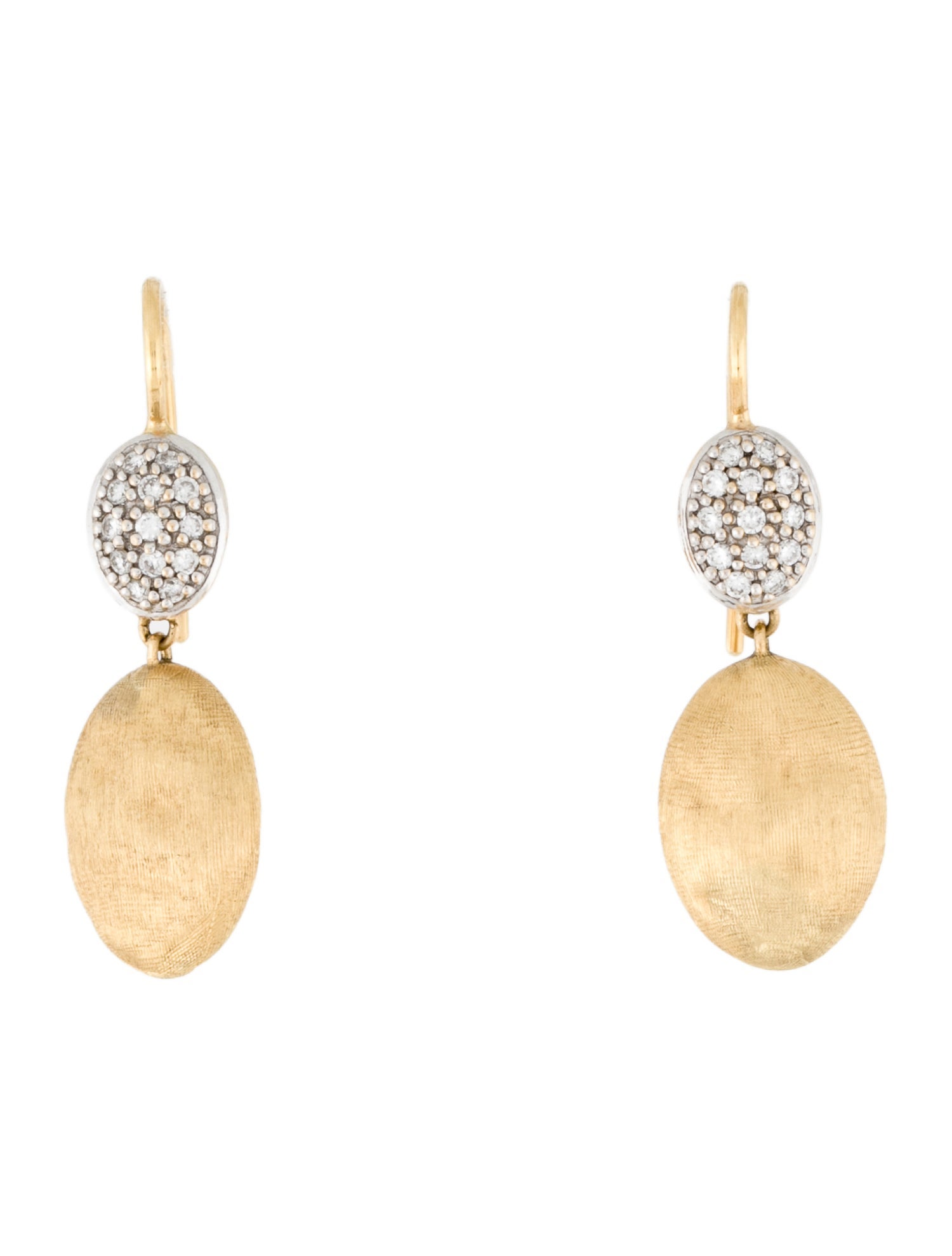 Marco Bicego 18K Diamond Drop Earrings