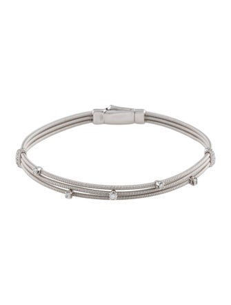 Marco Bicego 18K Diamond Goa 3 Strand Station Bracelet