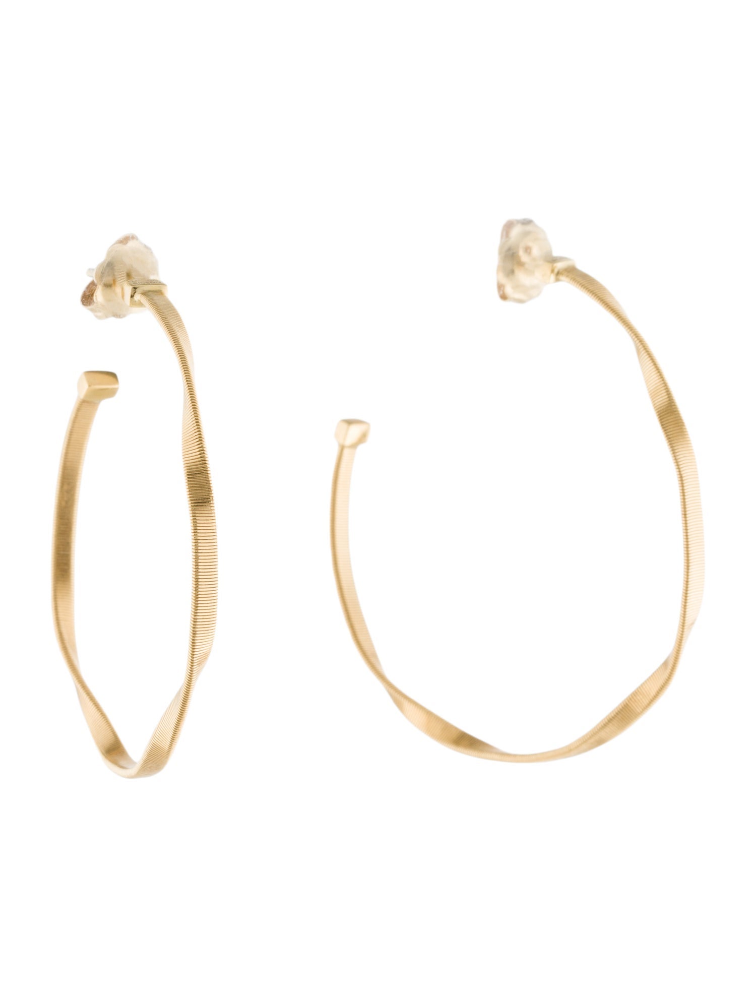Marco Bicego 18K Medium Twisted Hoop Earrings