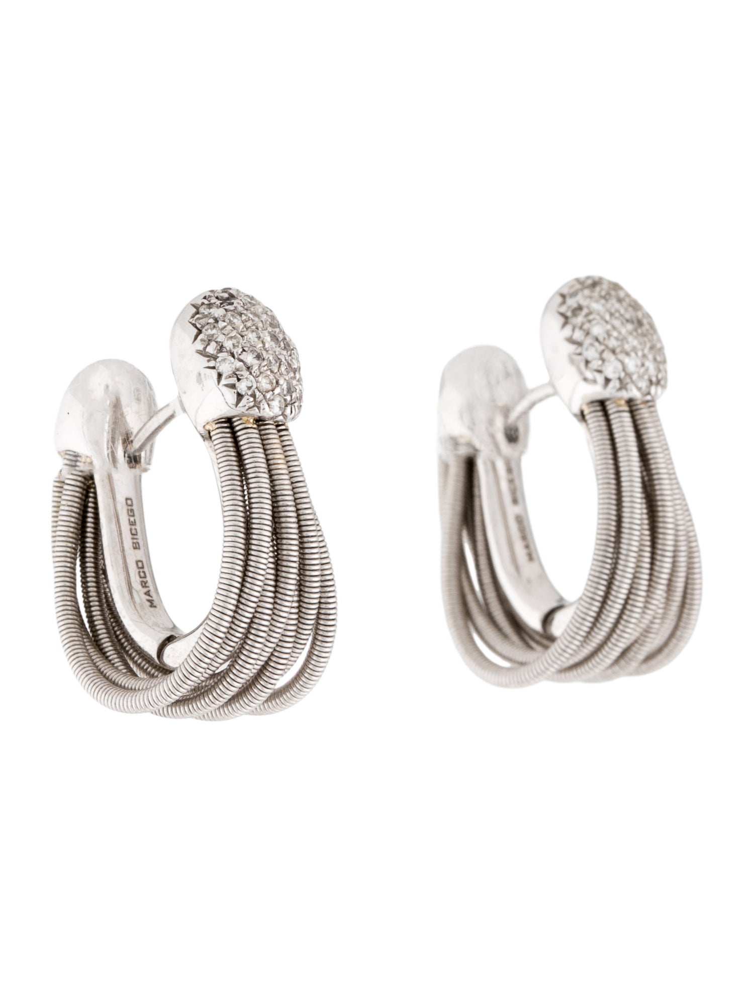 【関税無・国内発】 MIU MIU / Miu Plexi Earring Ld42 Miu Miu Plexiglass Logo Clip-On Earrings - Black, Gold-Tone