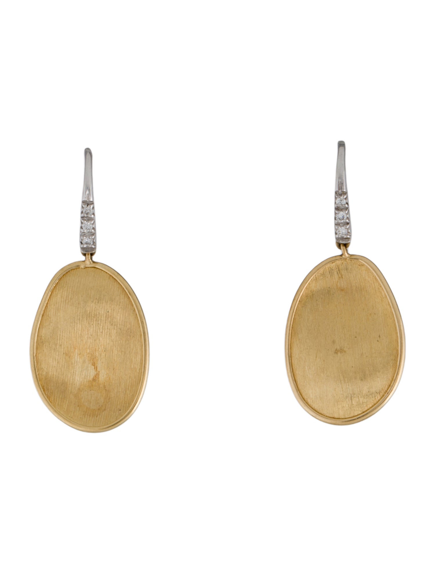 Marco Bicego 18K Diamond Petal Drop Earrings