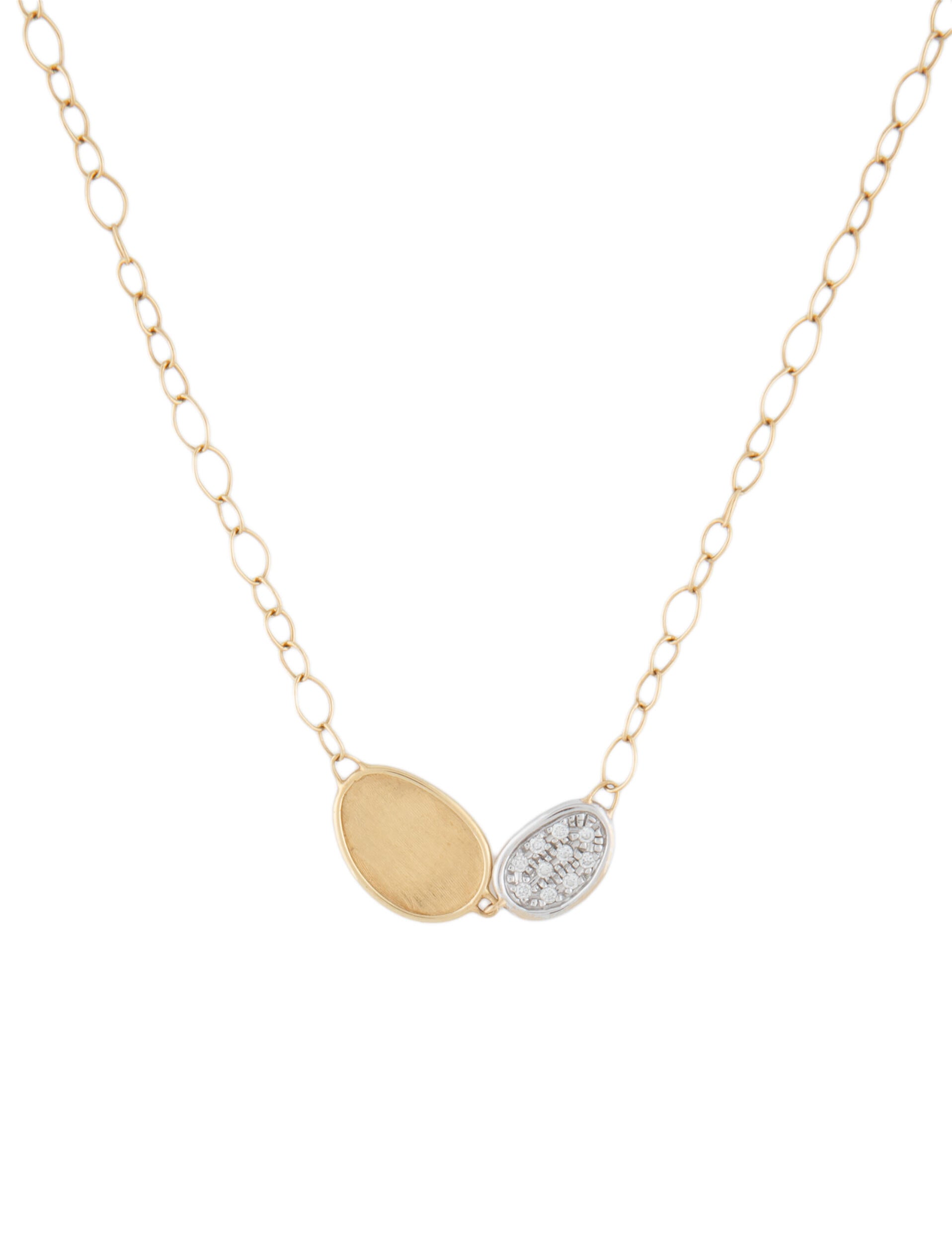 Marco Bicego 18K Diamond Lunaria Station Necklace