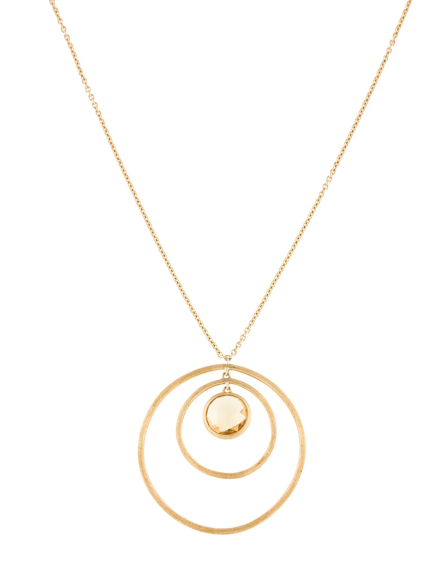 Marco Bicego 18K Citrine Pendant Necklace