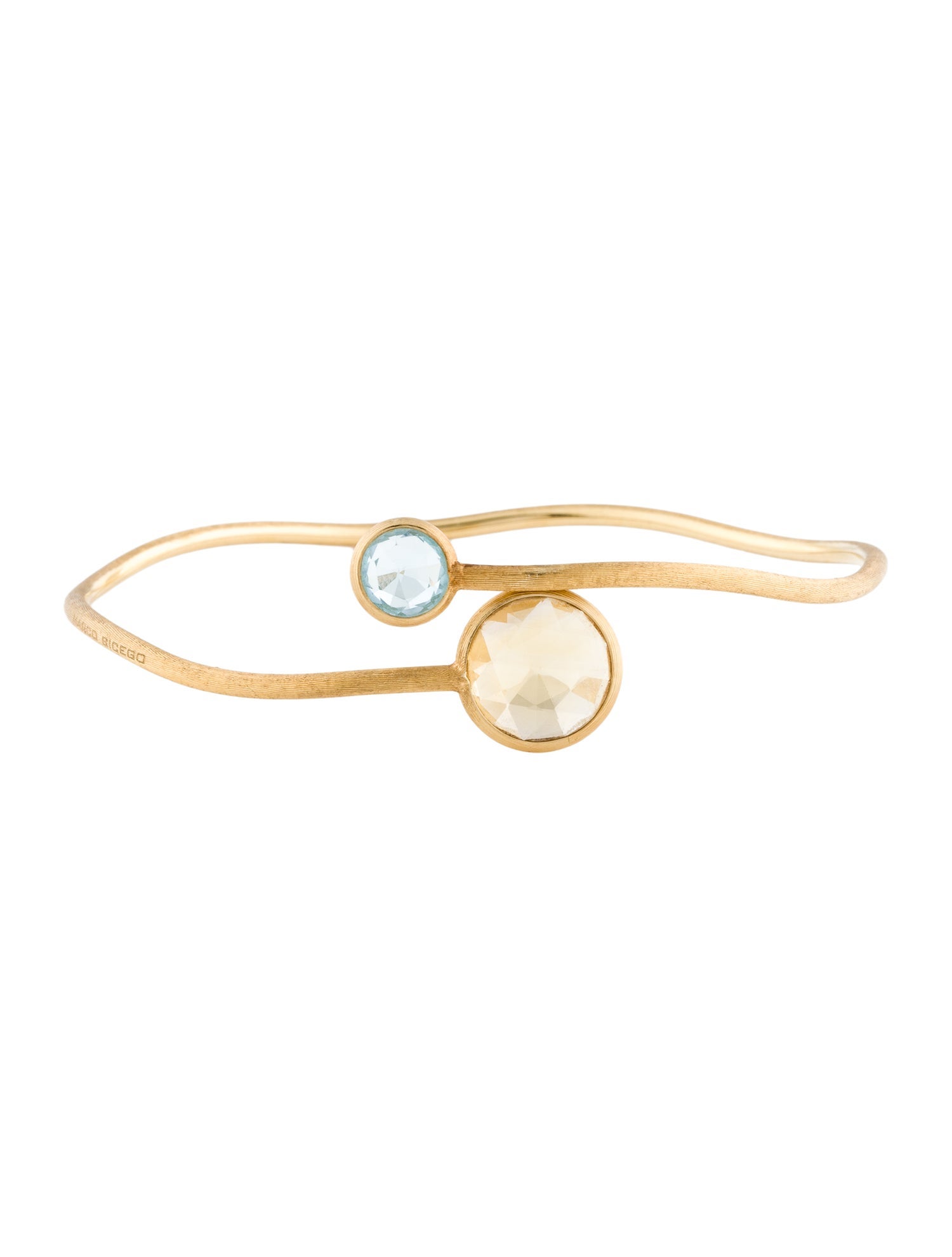 Marco Bicego 18K Jaipur Citrine & Topaz Flex Cuff Bracelet