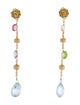 Marco Bicego 18K Multistone Long Paradise Drop Earrings