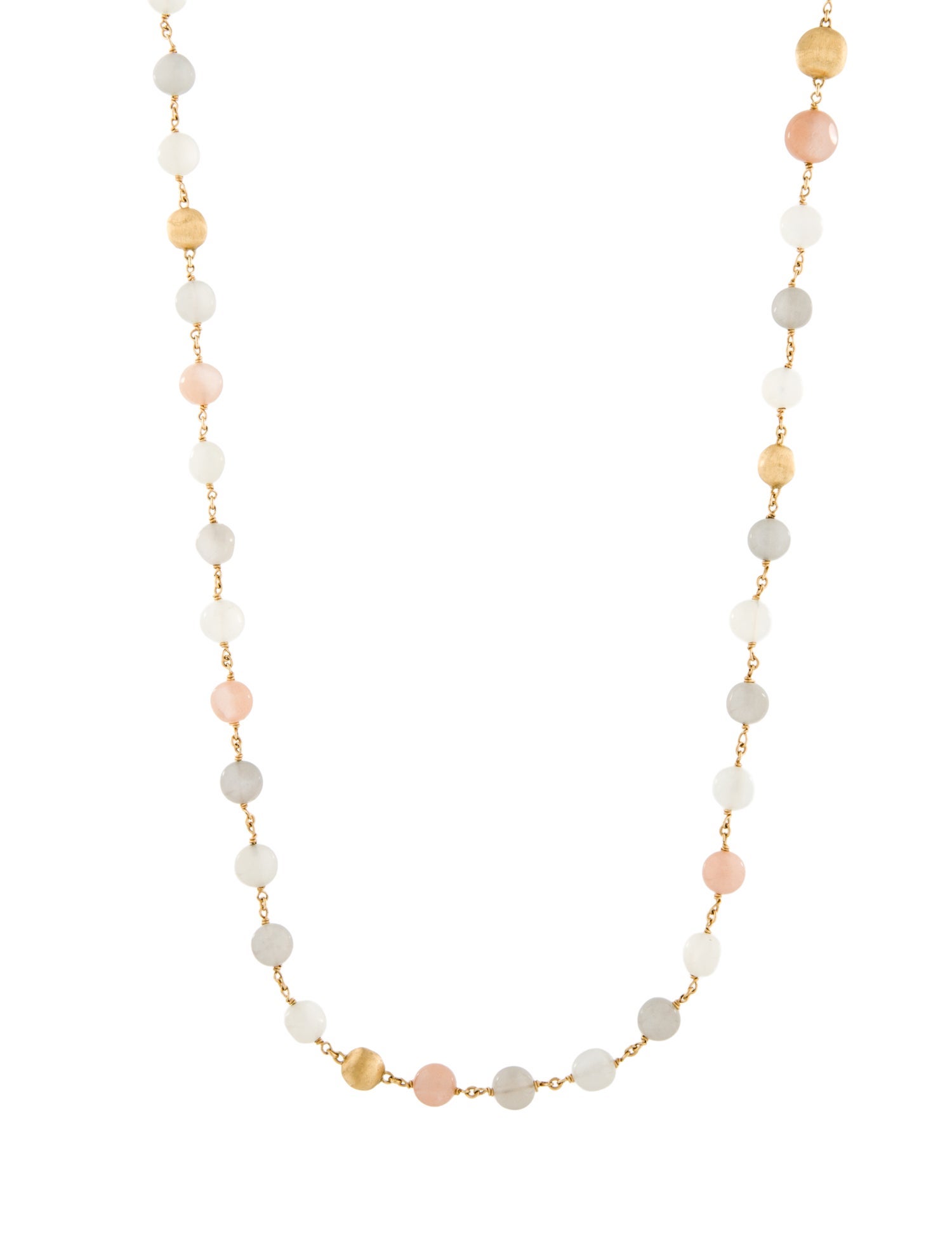 Marco Bicego 18K Moonstone Africa Bead Long Necklace