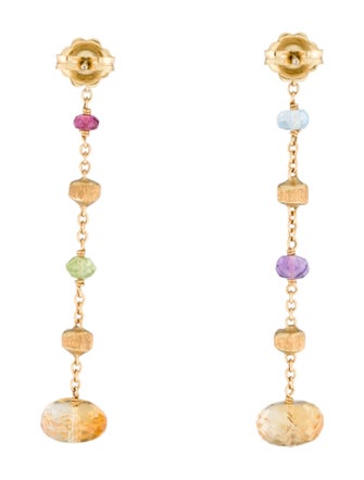 Marco Bicego 18K Multistone Paradise Drop Earrings