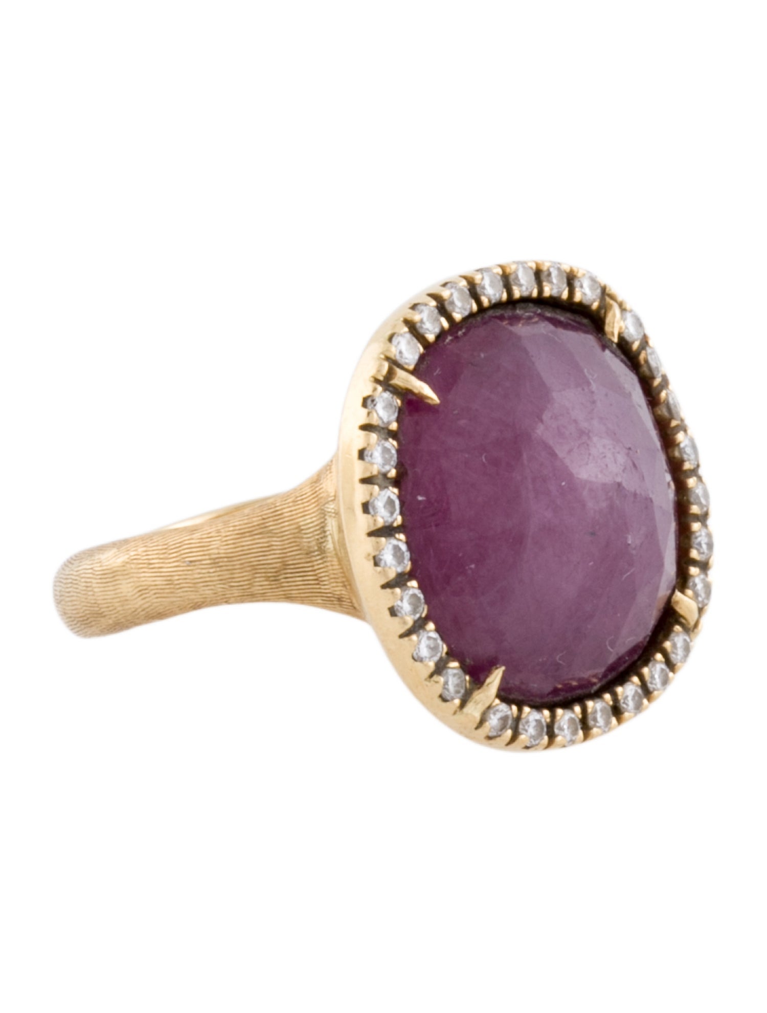 Marco Bicego 18K Ruby & Diamond Jaipur Cocktail Ring