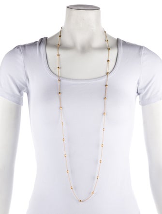 Marco Bicego 18K Siviglia Small Bead Long Station Necklace