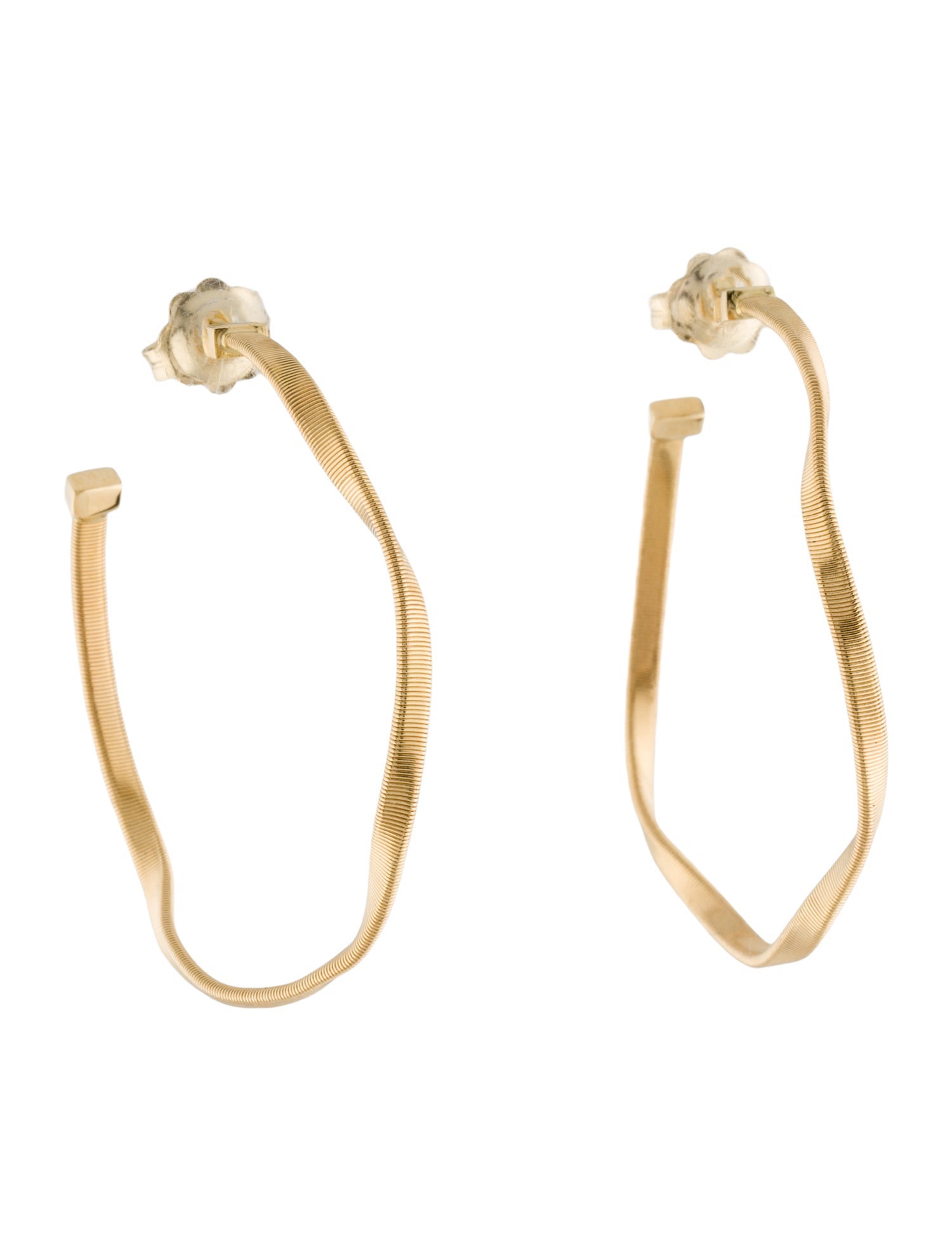 Marco Bicego 18K Twisted Medium Hoop Earrings
