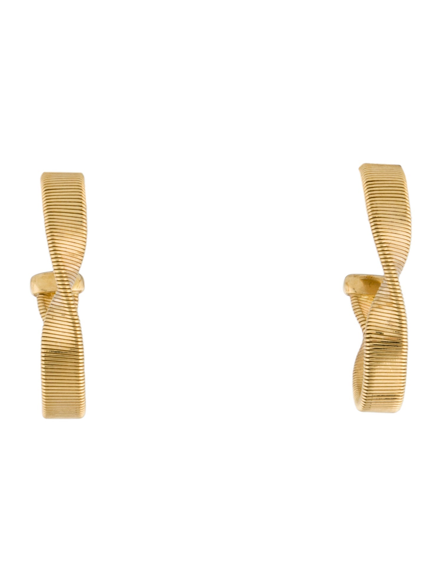 Marco Bicego 18K Marrakech Wavy Hoop Earrings