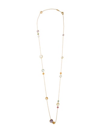 Marco Bicego 18K Multistone Long Station Necklace
