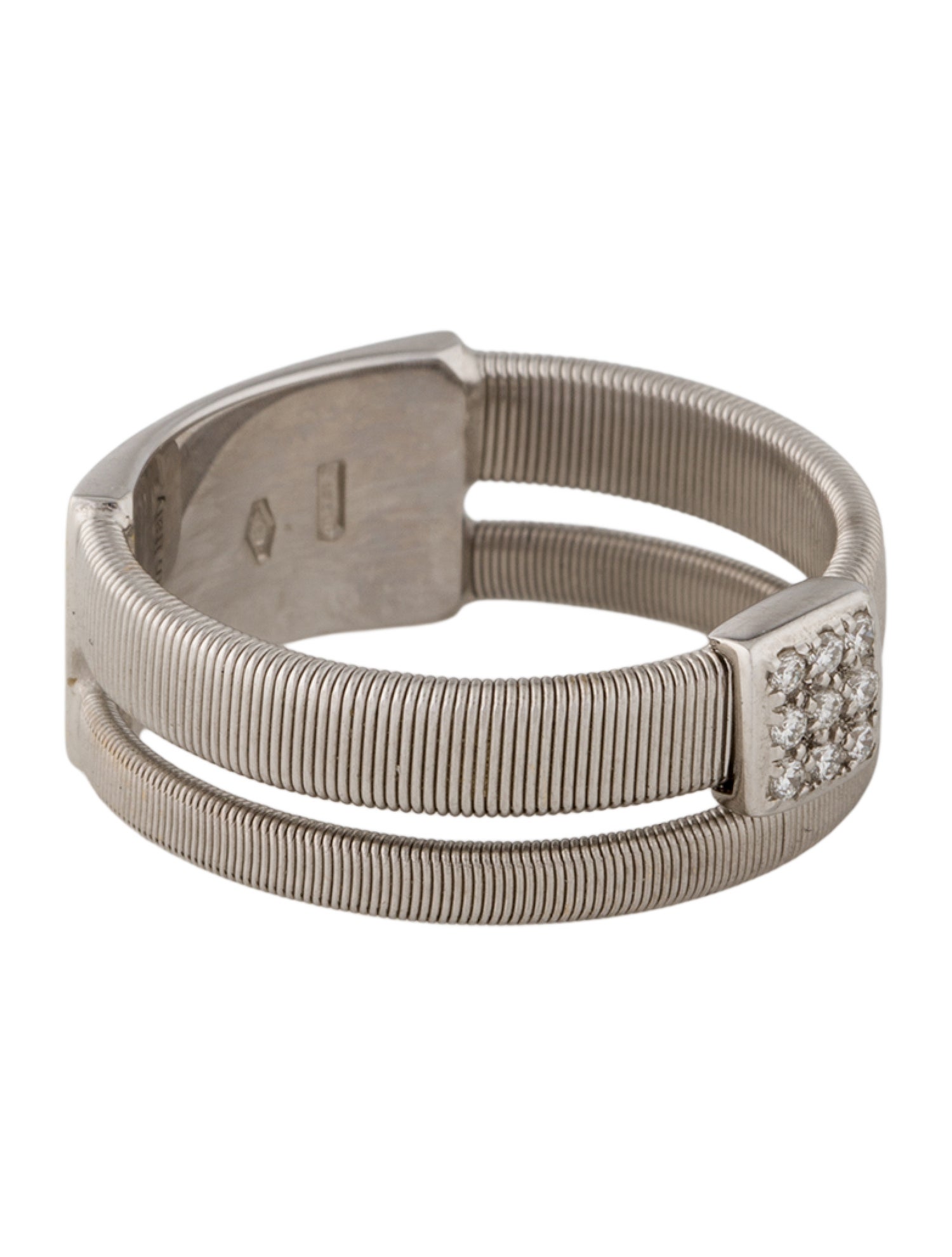 Marco Bicego 18K Diamond Two-Strand Ring