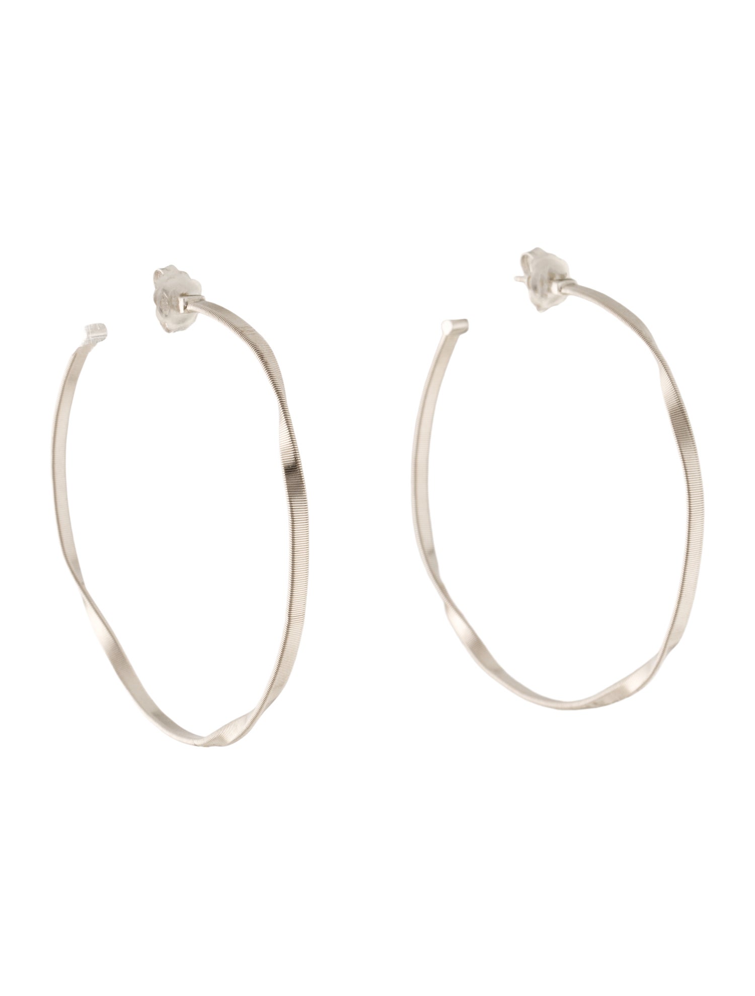 Marco Bicego 18K Large Twisted Hoop Earrings