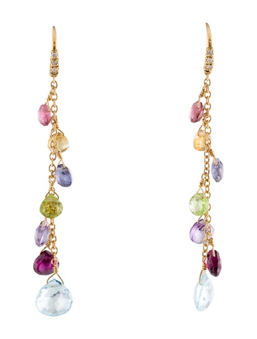 Marco Bicego 18K Multistone & Diamond Paradise Drop Earrings