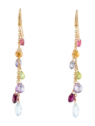 Marco Bicego 18K Multistone & Diamond Paradise Drop Earrings