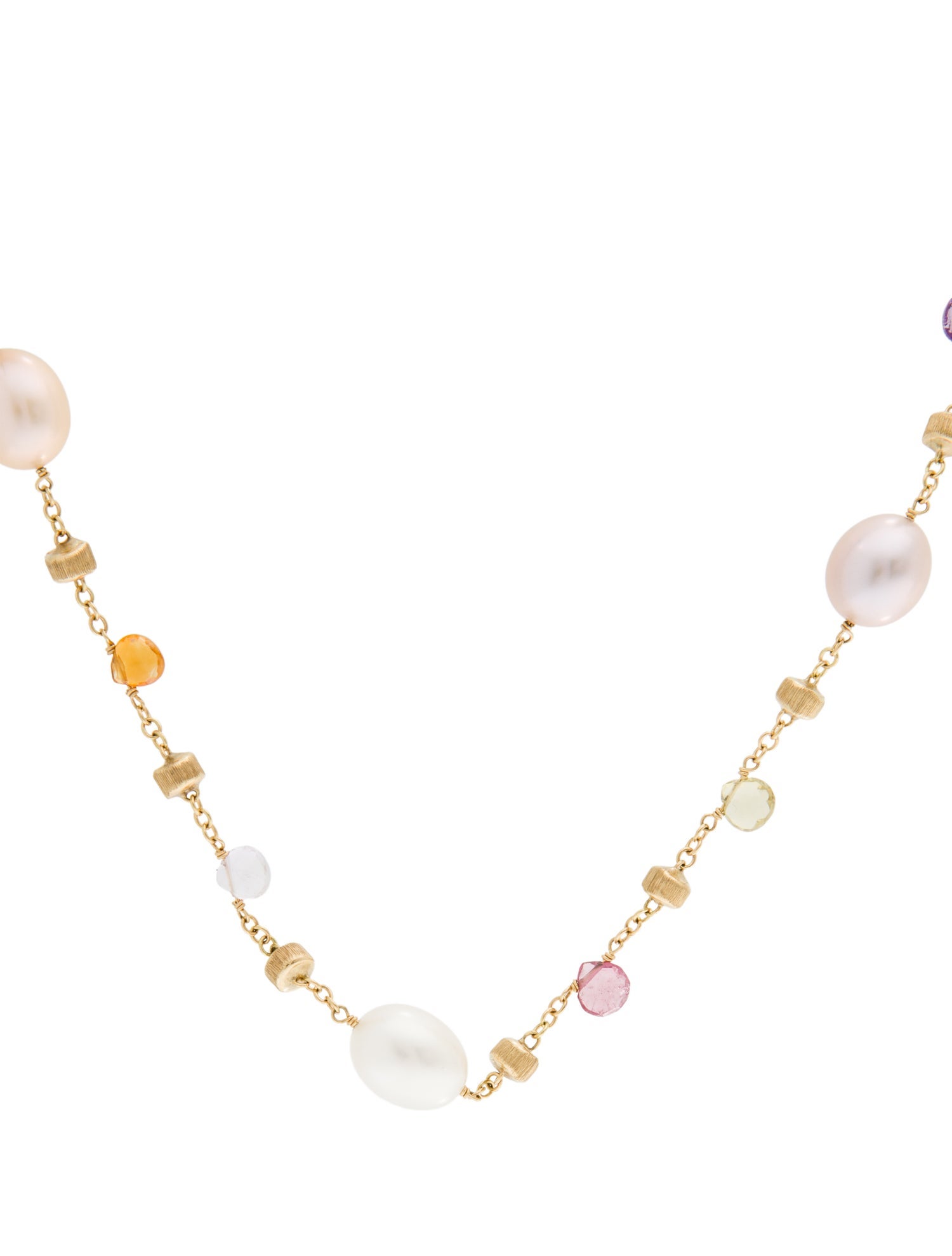 Marco Bicego 18K Pearl & Multistone Paradise Necklace