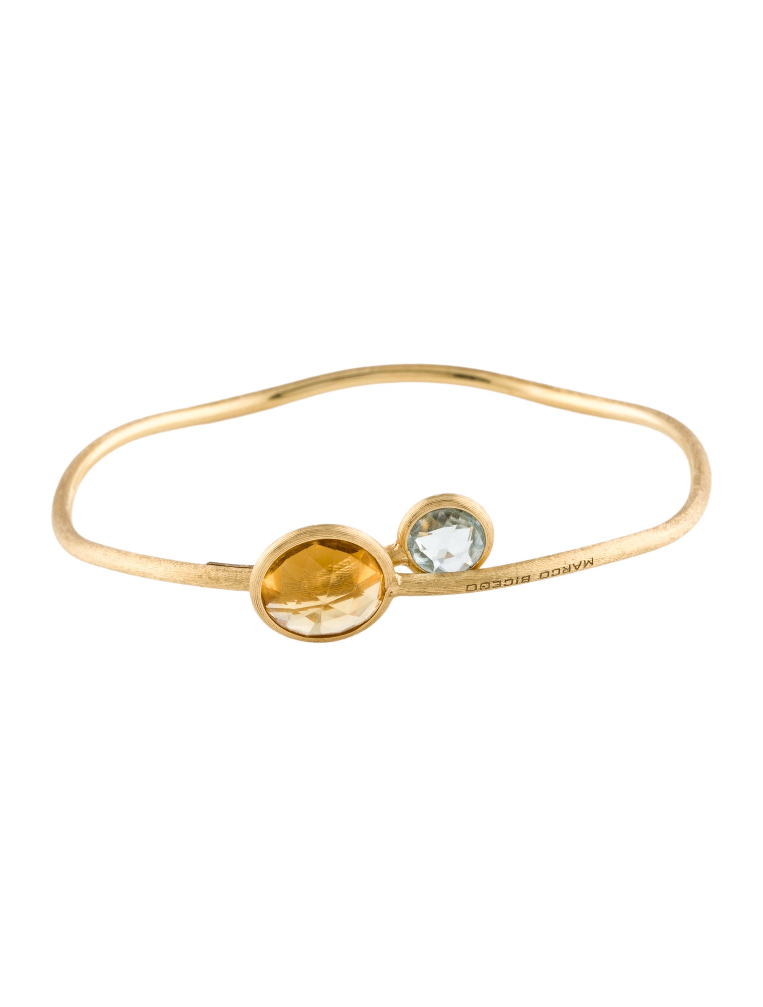 Marco Bicego 18K Citrine & Topaz Flex Cuff Bracelet