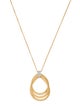Marco Bicego 18K Diamond Cairo Triple Teardrop Pendant Necklace