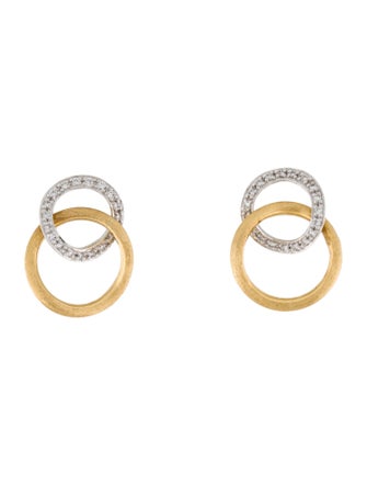 Marco Bicego 18K Diamond Link Drop Earrings