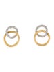 Marco Bicego 18K Diamond Link Drop Earrings