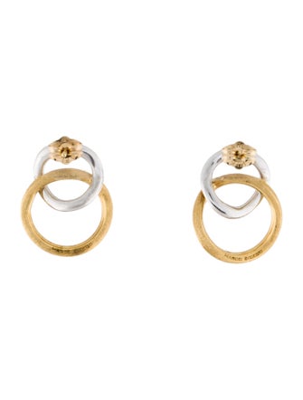 Marco Bicego 18K Diamond Link Drop Earrings