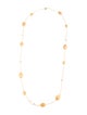 Marco Bicego 18K Pearl & Diamond Bean Station Necklace