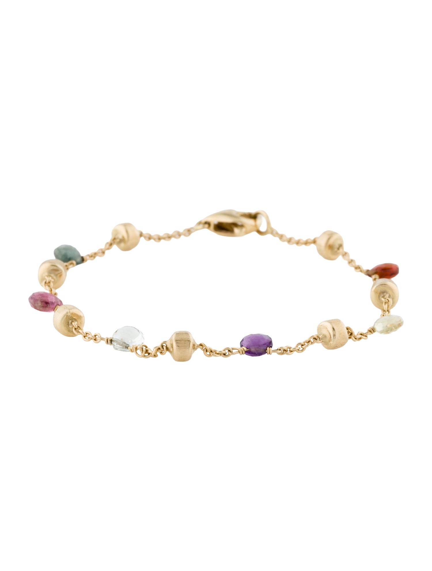 Marco Bicego 18K Multi-Stone Paradise Mix Station Bracelet