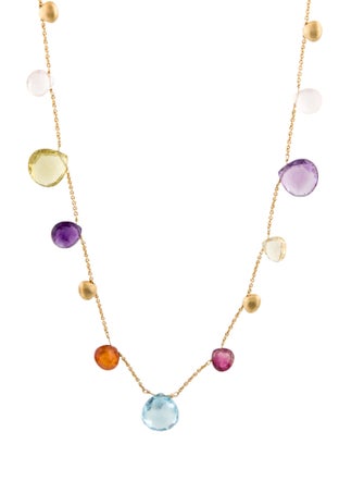 Marco Bicego 18K Multistone Station Necklace