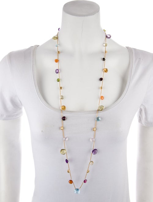 Marco Bicego 18K Multistone Station Necklace