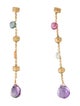 Marco Bicego 18K Amethyst, Garnet, Quartz & Tourmaline Paradise Drop Earrings