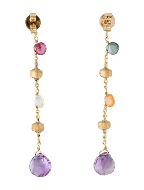 Marco Bicego 18K Amethyst, Garnet, Quartz & Tourmaline Paradise Drop Earrings