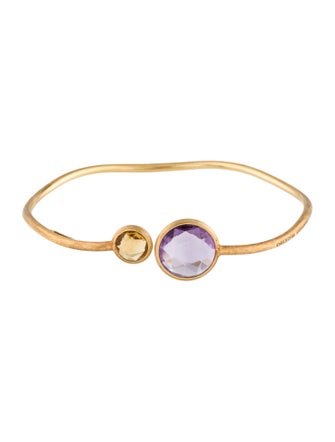 Marco Bicego 18K Amethyst & Citrine Jaipur Cuff Bracelet