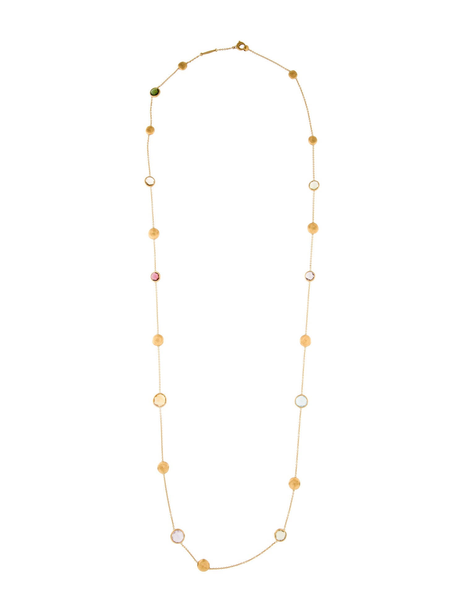 Marco Bicego 18K Multistone Jaipur Long Station Necklace