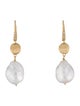 Marco Bicego 18K Pearl & Diamond Drop Earrings