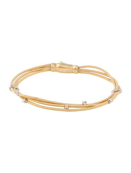 Marco Bicego 18K Diamond Three Strand Bracelet