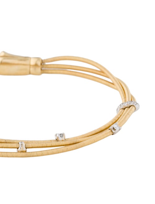 Marco Bicego 18K Diamond Three Strand Bracelet