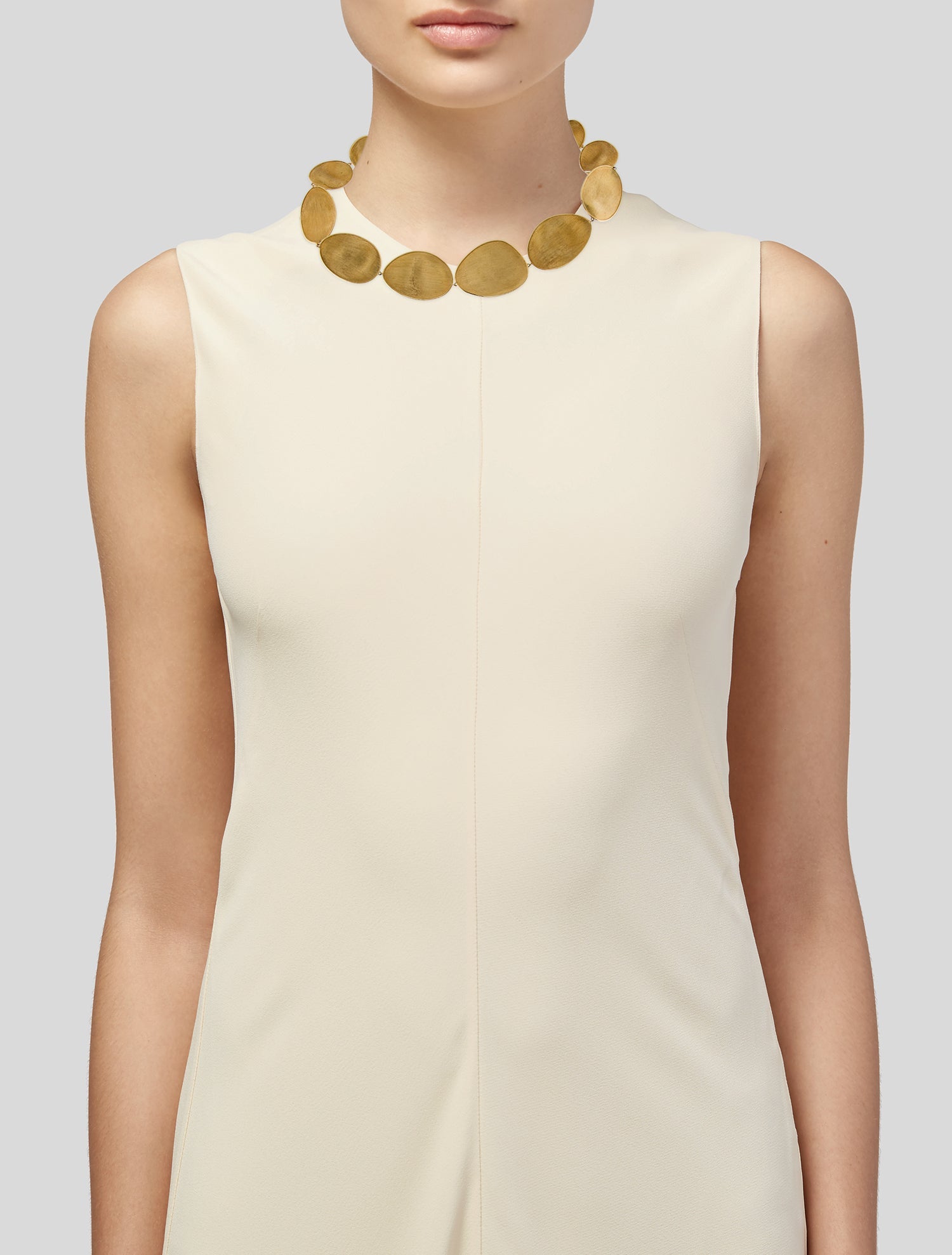 Marco Bicego 18K Lunaria Graduated Petal Collar Necklace